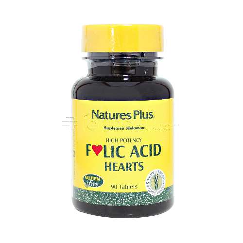 Natures Plus Folic Acid Hearts