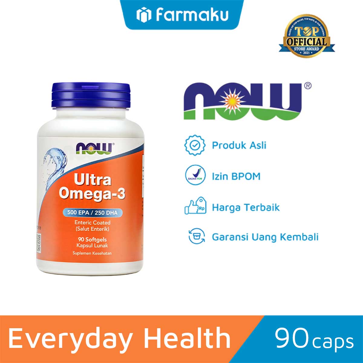 Now Ultra Omega 3 500 EPA/250 DHA capsule