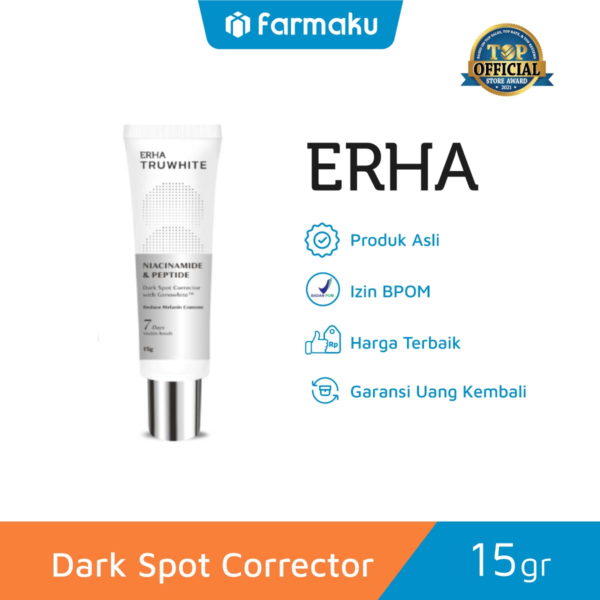 Erha Truwhite Dark Spot Corrector Niacinamide & Peptide