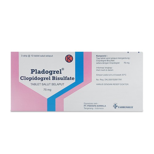 Pladogrel 75 mg Tablet