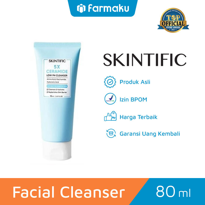 Skintific Face Cleanser for Sensitive Skin 5X Ceramide Low pH