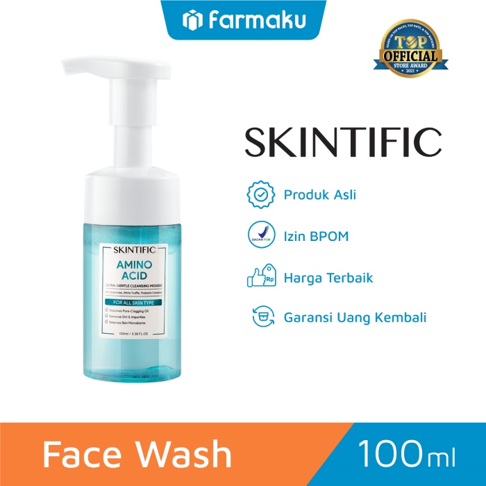 Skintific Facial Foam Gentle Cleansing Mousse Amino Acid