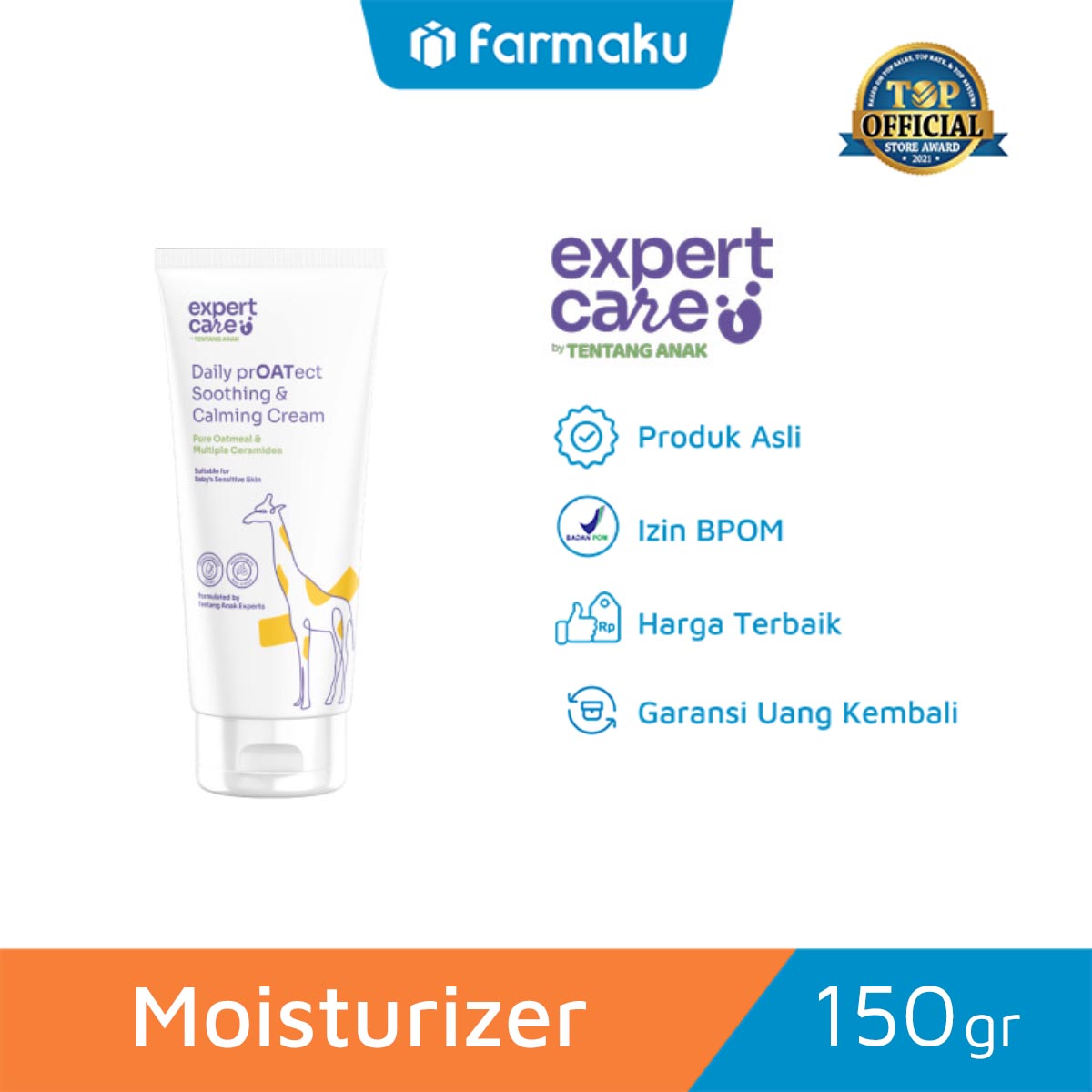 Expert Care Moisturizer Cream Daily Proatect Soothing & Calming