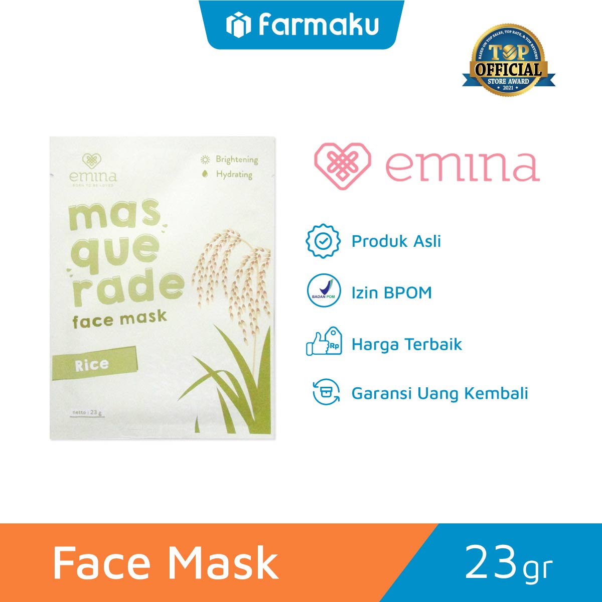 Emina Face Mask Masquerade Rice