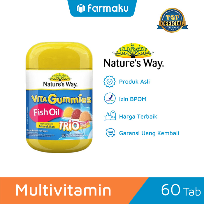 Natures Way Vita Gummies Fish Oil 60