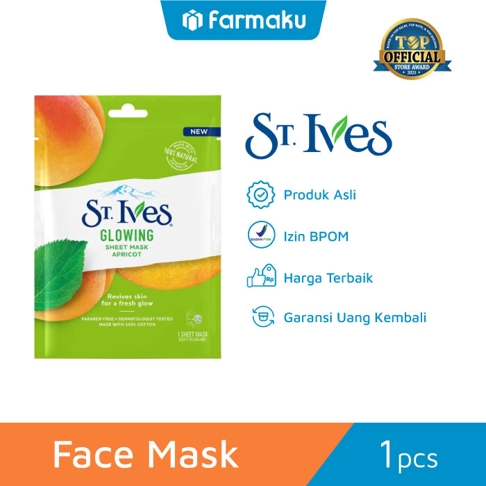 St.Ives Sheet Mask Glowing Apricot