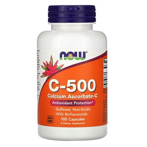 Now Foods, C-500, Calcium Ascorbate-C, 100 Capsules Now Foods, C-500, Calcium Ascorbate-C, 100 Capsules Super deal Now Foods C-500
