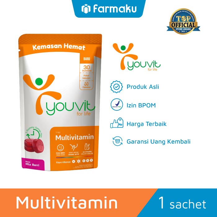 Youvit Multivitamin Dewasa Gummy