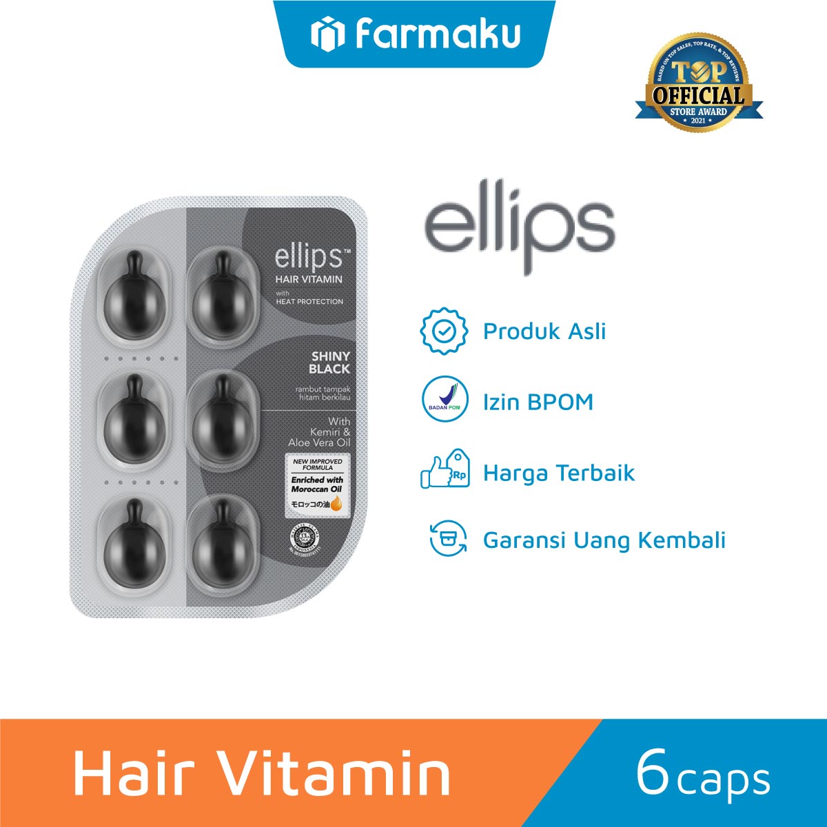 Ellips Hair Vitamin Shiny Black