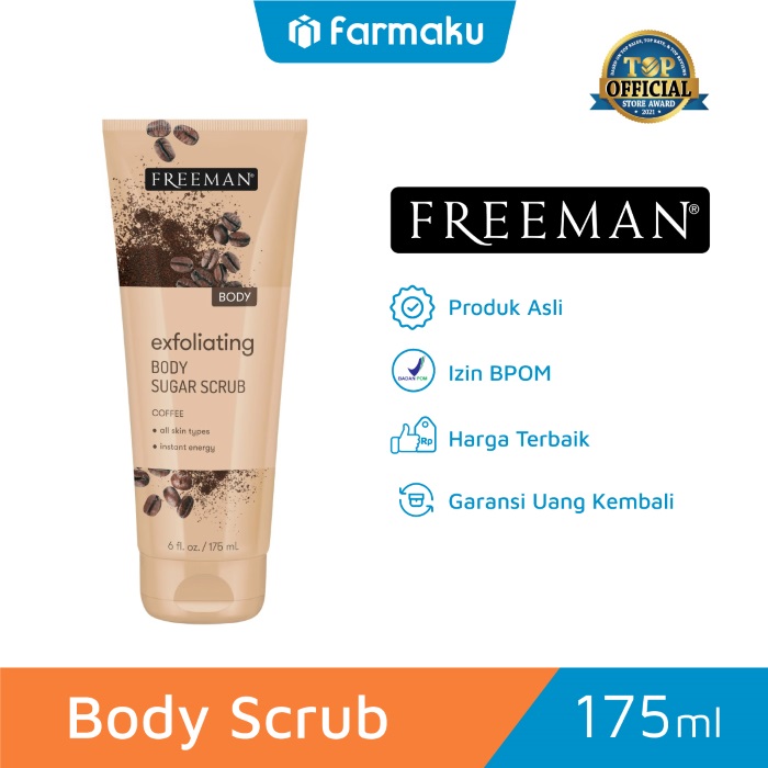 Freeman Body Scrub Sugar Exfoliating Coffee