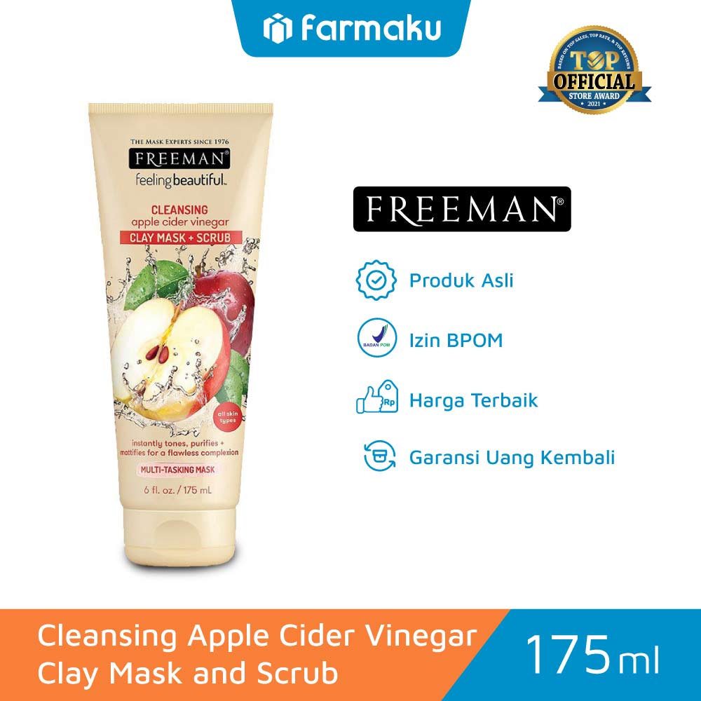 Freeman Apple Cider Vinegar Clay Mask and Scrub