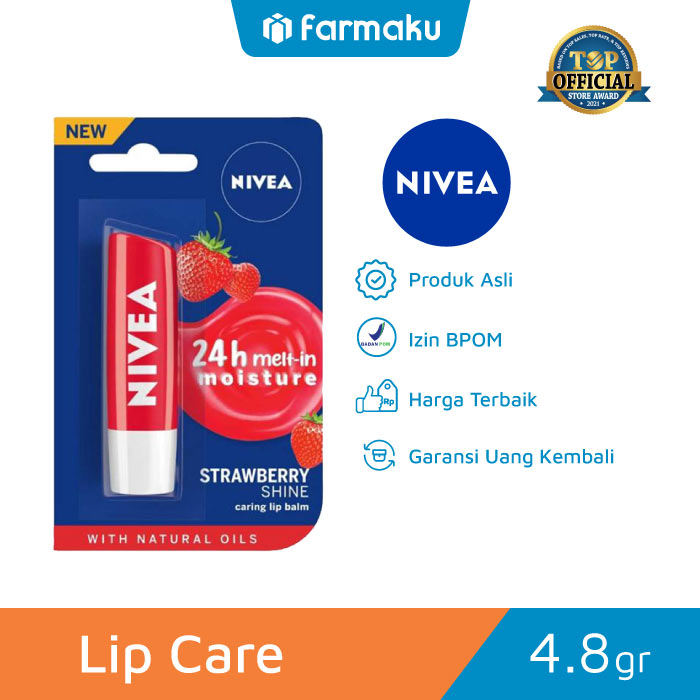 Nivea Lip Care Strawberry Shine