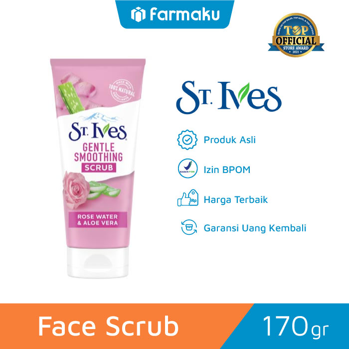 St.Ives Facial Scrub Gentle Smoothing Rose And Aloe Vera