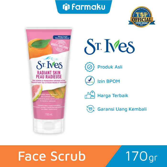 St.Ives Facial Scrub Radiant Skin Pink Lemon & Mandarin Orange