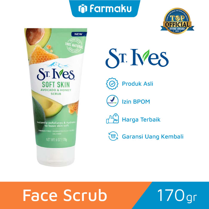 St.Ives Facial Scrub Soft Skin Avocado & Honey