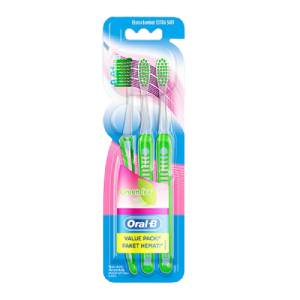 gambar sikat gigi oral-B green tea BCD extra soft