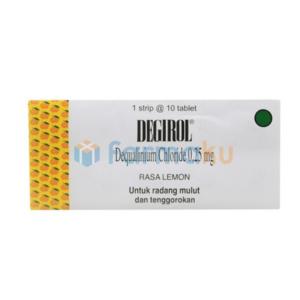 Gambar Degirol Lozenges Strip 10 Tablet