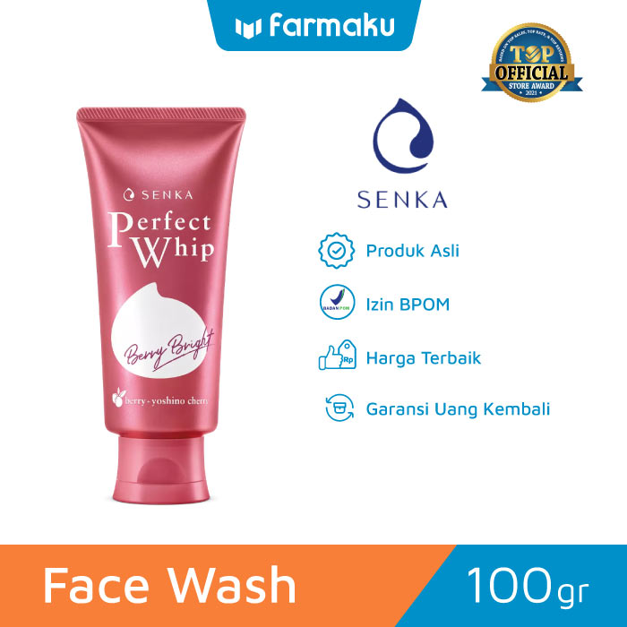 Senka Face Wash Perfect Whip Berry Bright