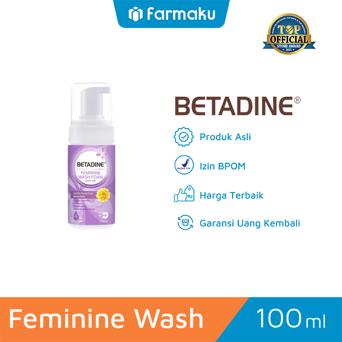 Betadine Feminine Wash Foam Gentle Protection Immortelle