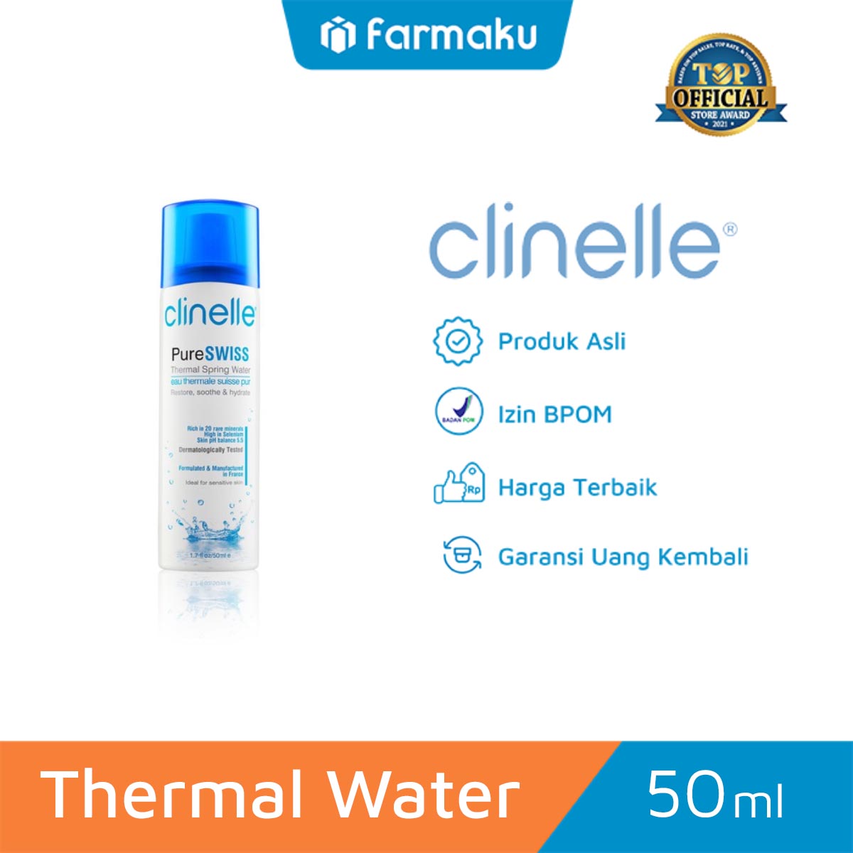 Clinelle Pure Swiss Thermal Spring Water