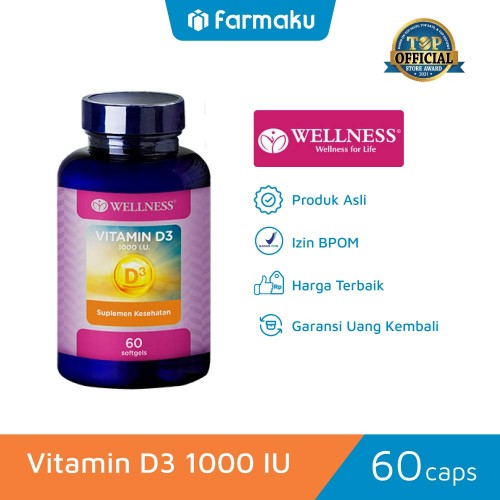 Wellness Vitamin D3 1000 IU