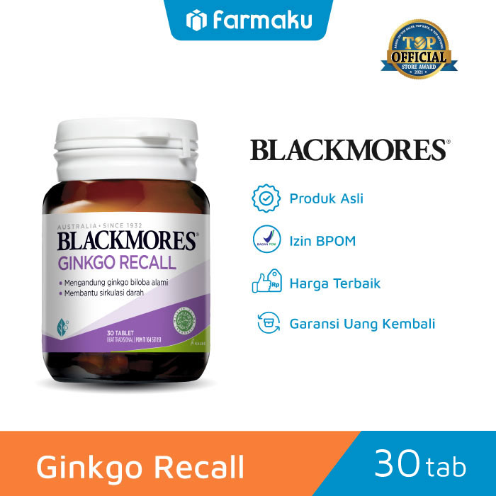 Blackmores Ginkgo Recall