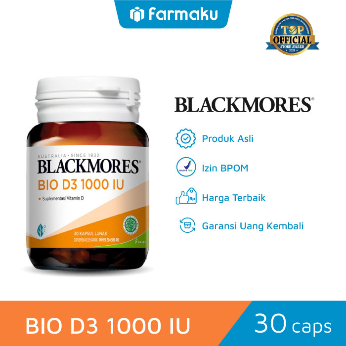 Blackmores Bio D3 1000 IU 30s
