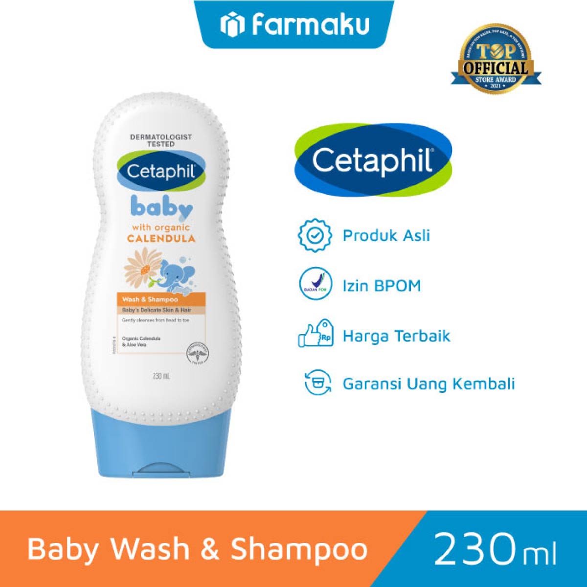 Cetaphil Baby Gentle Wash and Shampoo With Calendula