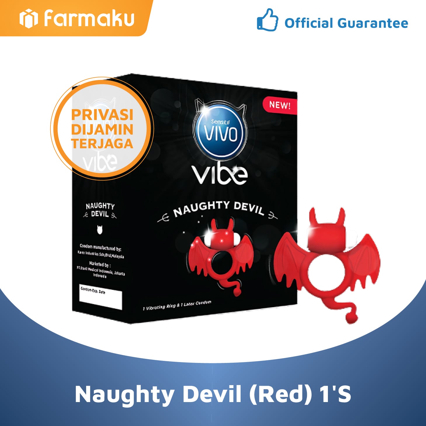 Vivo Vibe Naughty Devil Red