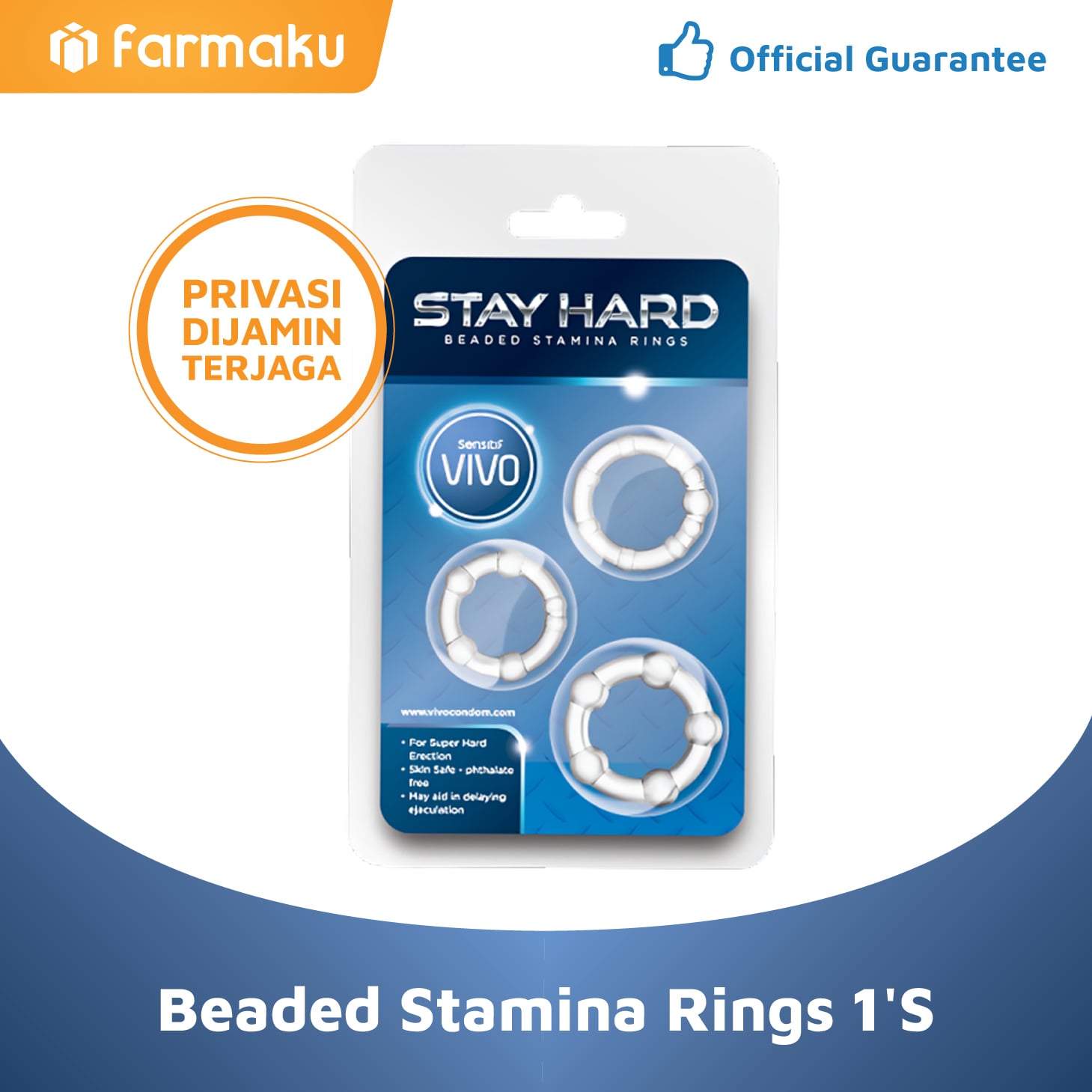 Vivo Stay Hard Beaded Stamina Rings