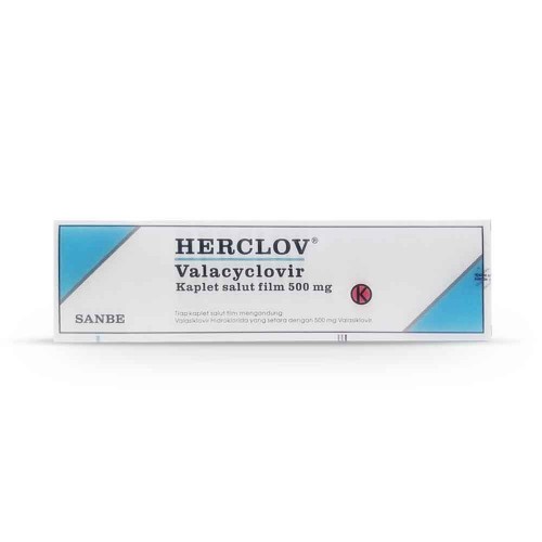 gambar herclove obat herpes