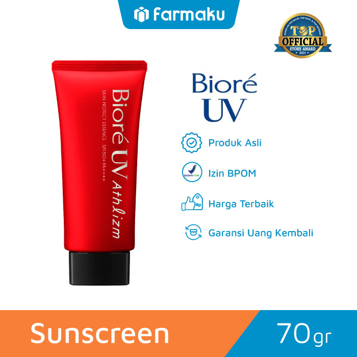 Biore UV Athlizm Skin Protection Essence Sport Sunscreen SPF 50 PA++++