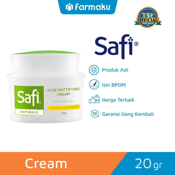 Safi Naturals Acne Mattifying Cream Tea Tree Oil