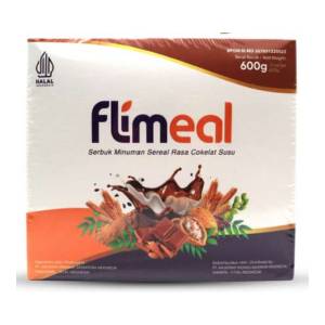 Gambar Flimeal Meal Replacement Cokelat Susu Box 12 Sachet
