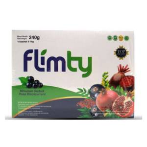 Gambar Flimty Fiber Detox Blackcurrant Box 16 Sachet