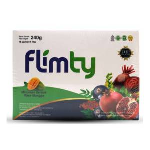 Gambar Flimty Fiber Detox Mango Box 16 Sachet