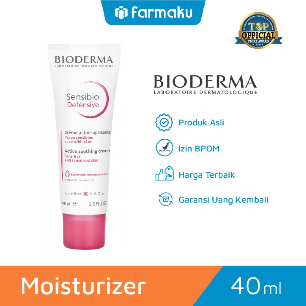 Bioderma Moisturizer Sensibio Defensive