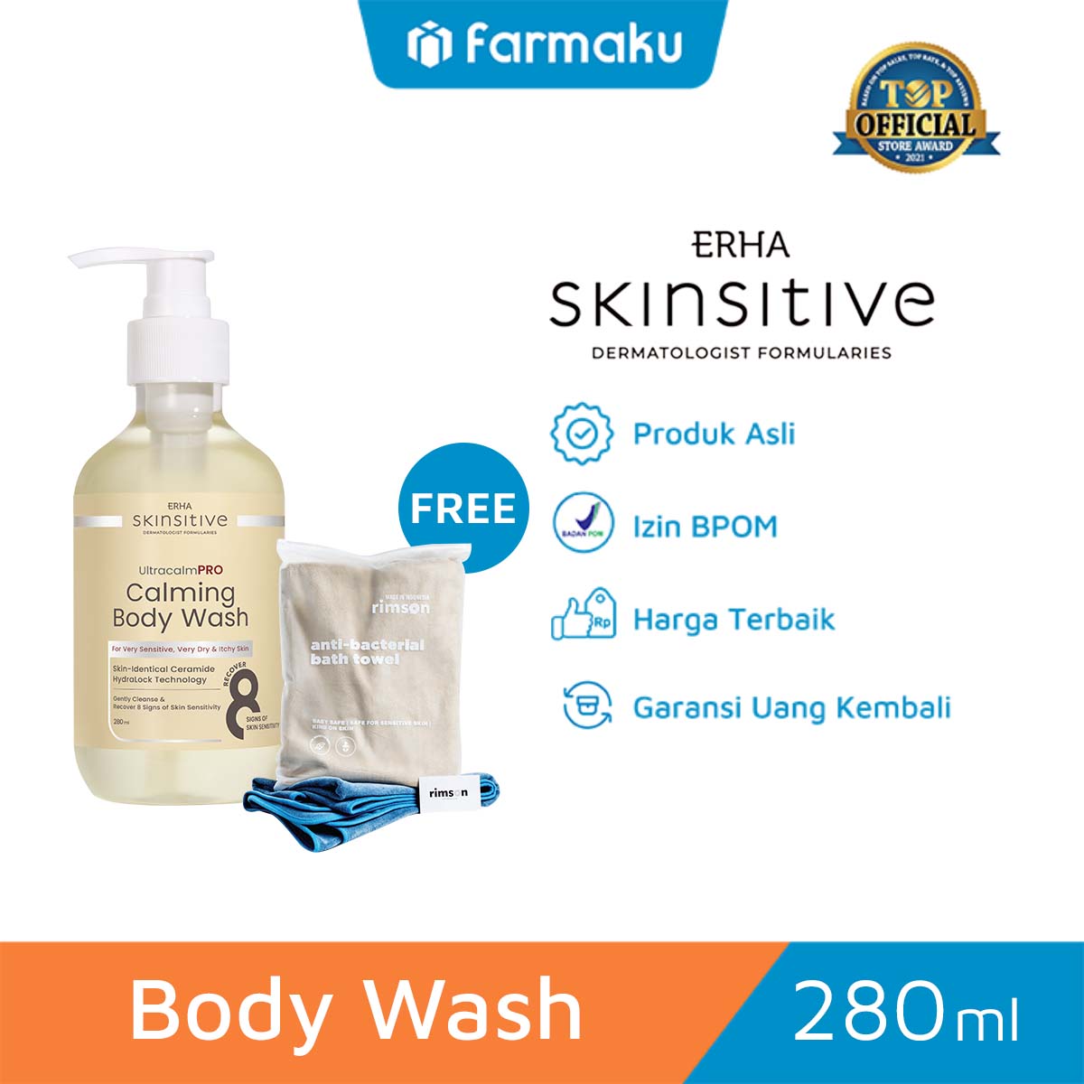 Erha Skinsitive UltracalmPRO Calming Body Wash