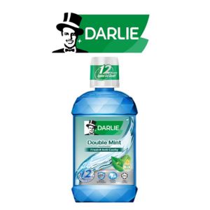 Gambar Darlie Mouthwash Double Mint Fresh + Anti-Cavity Botol 500 ml