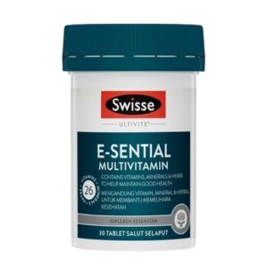 Gambar Swisse Ultivite E-Sential Multivitamin Botol 30 Capsule