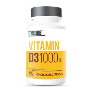Gambar Treelains Vitamin D3 1000 IU Botol 60