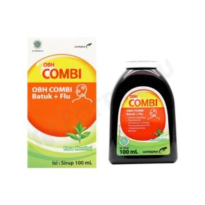 Gambar OBH Combi Batuk Plus Flu Menthol Syrup 100 ml