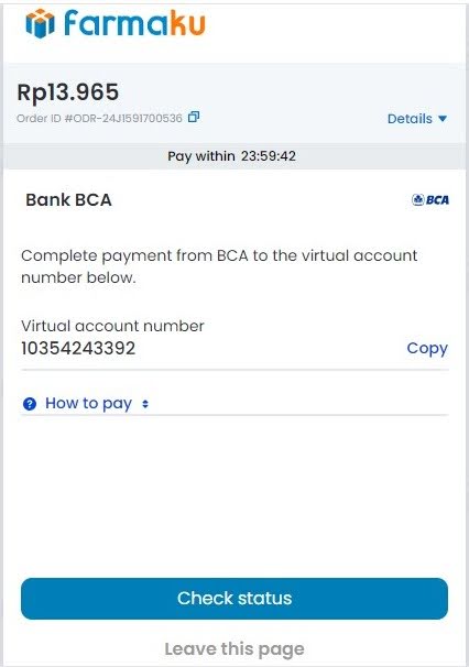 bayar via virtual account