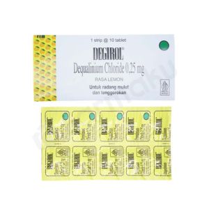 Gambar Degirol Lozenges Strip 10 Tablet