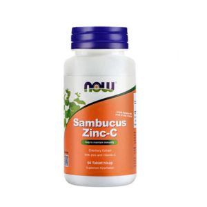 Gambar Now Sambucus Zinc C Botol 60 Lozenges
