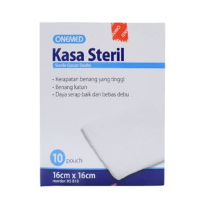 Gambar Onemed Kasa Steril 16 x 16 cm 10 Pouch