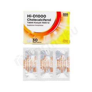 Gambar Hi-D 1000 Vitamin D3 Strip 6 Tablet