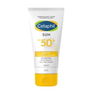 Gambar Cetaphil Hybrid Sunscreen SPF 50+ Light Gel Tube 50 ml