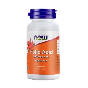 Gambar Now Folic Acid 800 mcg Botol 250