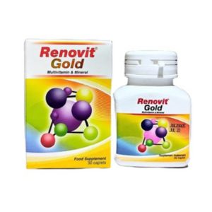 Gambar Renovit Gold Multivitamin & Mineral Usia Lanjut Botol 30